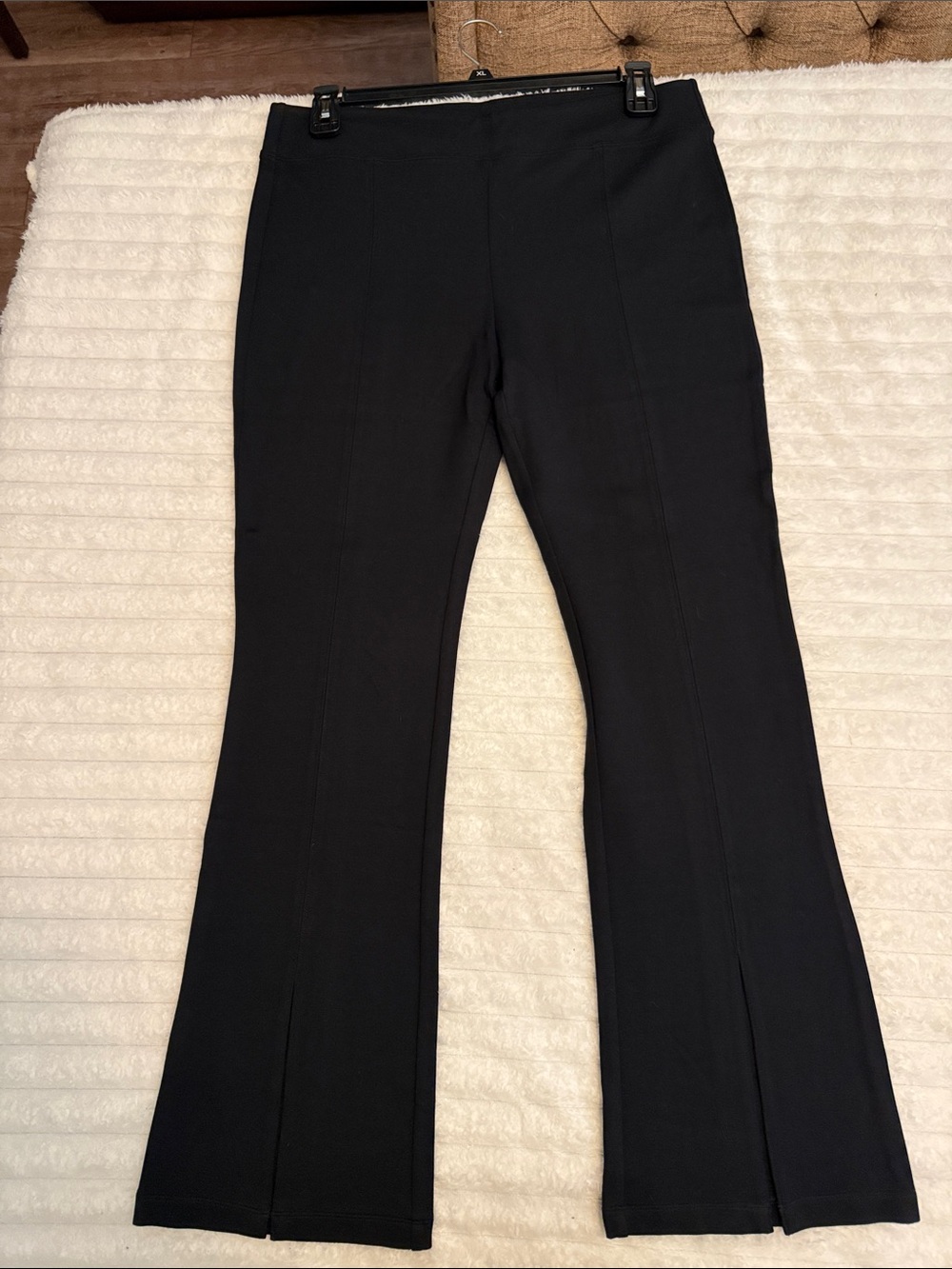 CAbi Black Stretch Boot-Cut Pants